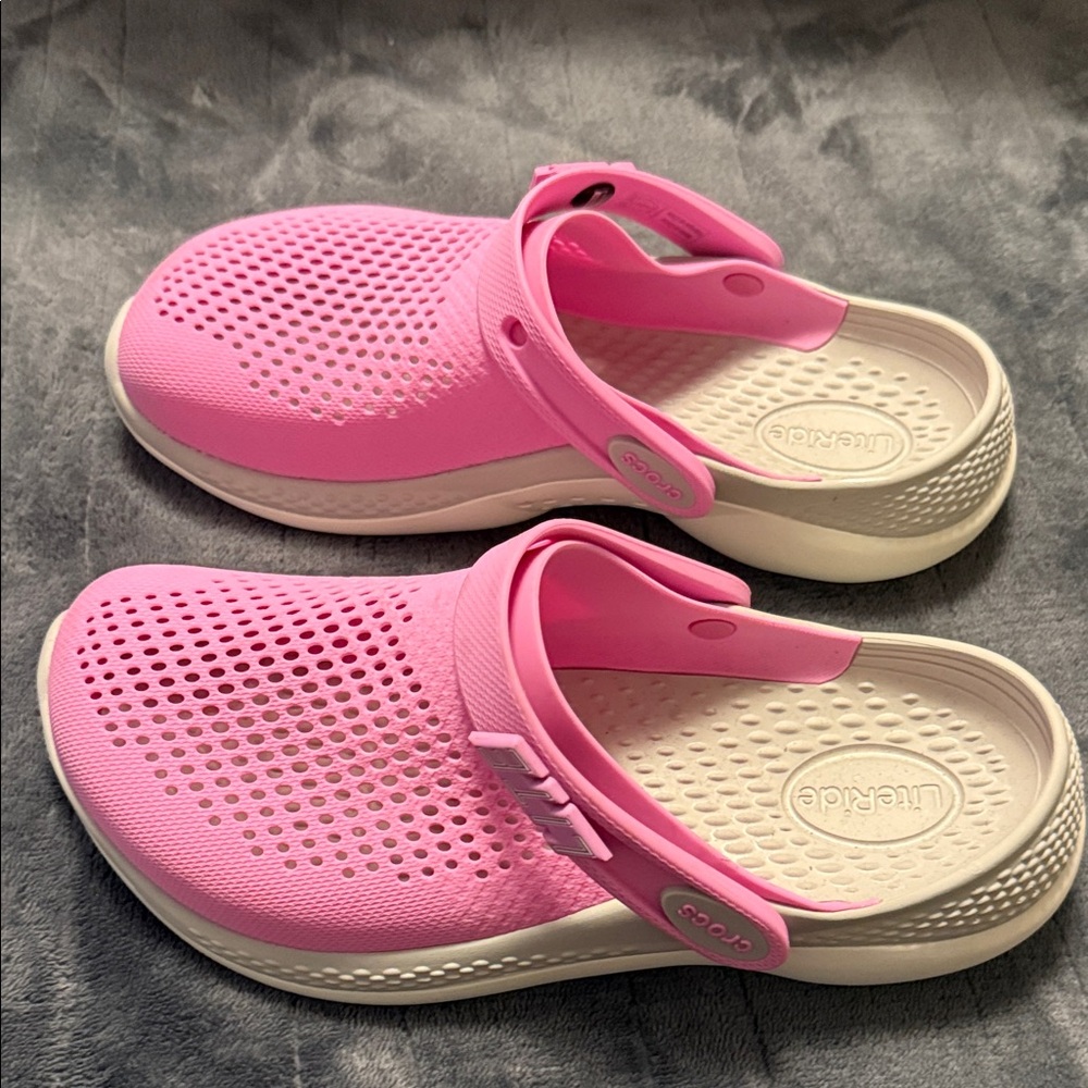 CROCS Pink Water Shoes size 8 womens